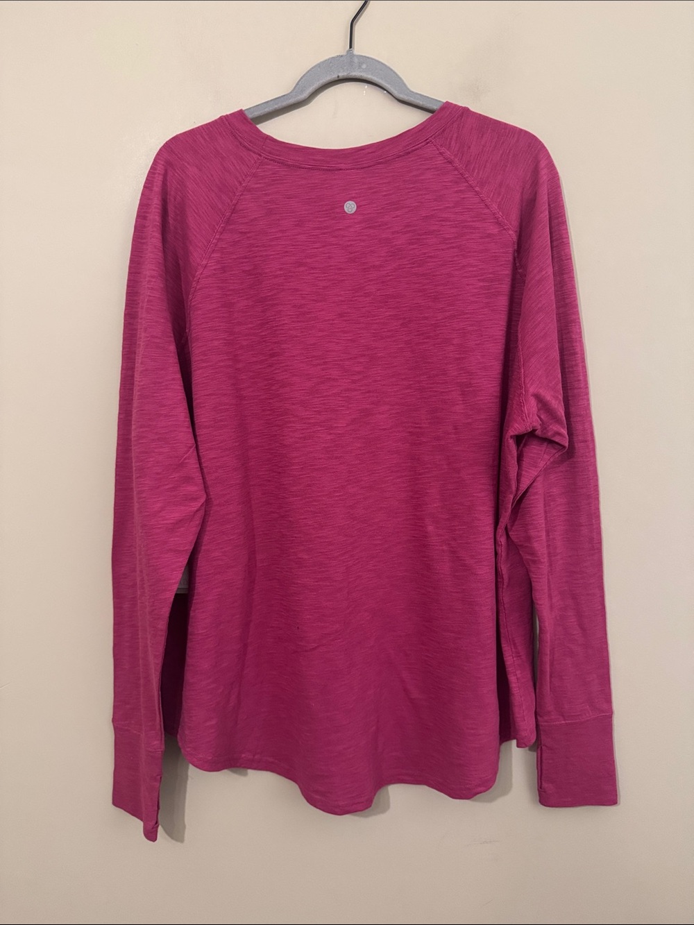 NWT- Zella All Day Slub Long Sleeve T-Shirt, Raspberry, size Large - Picture 7 of 12